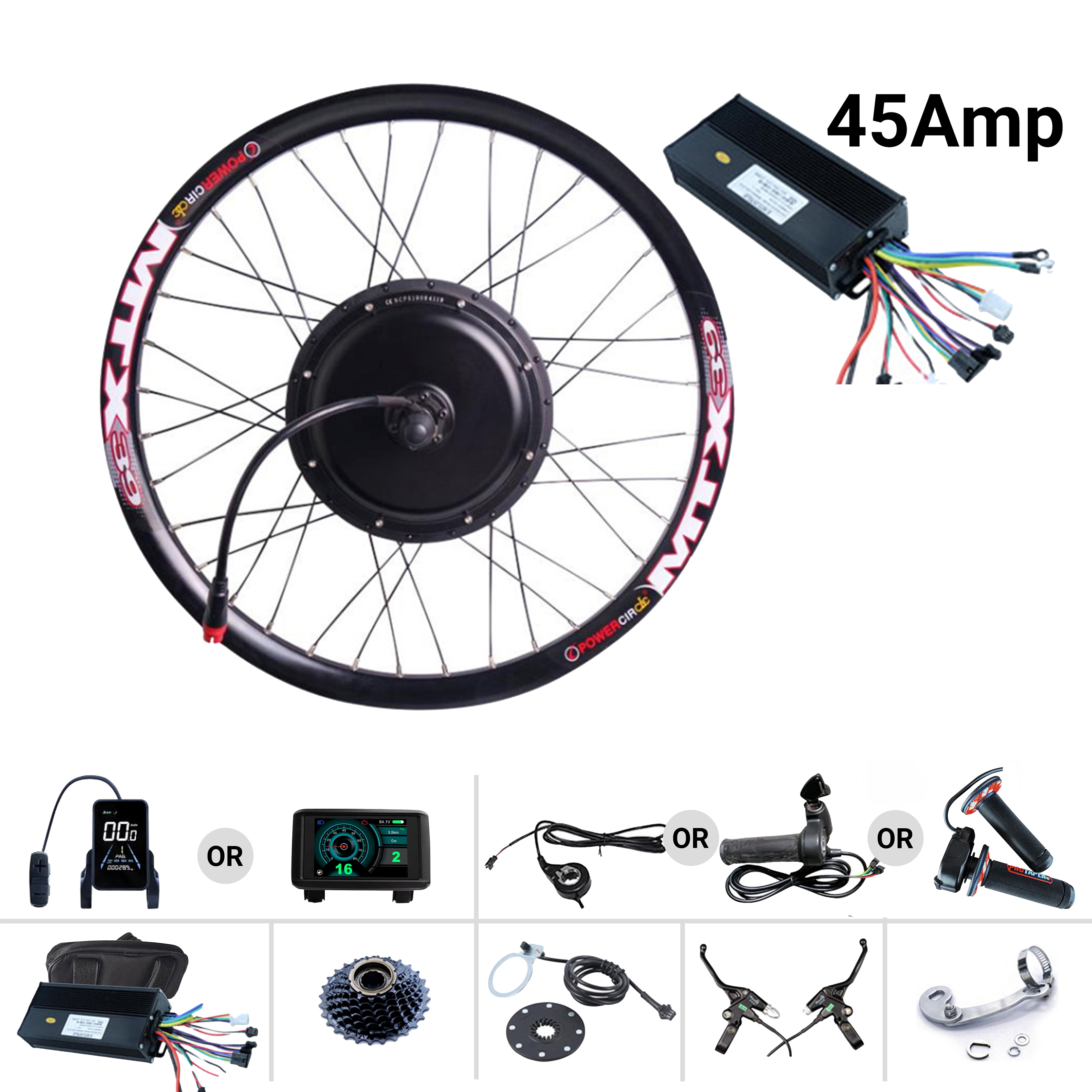 52V 2000W Ebike Conversion Kit Hub Motor