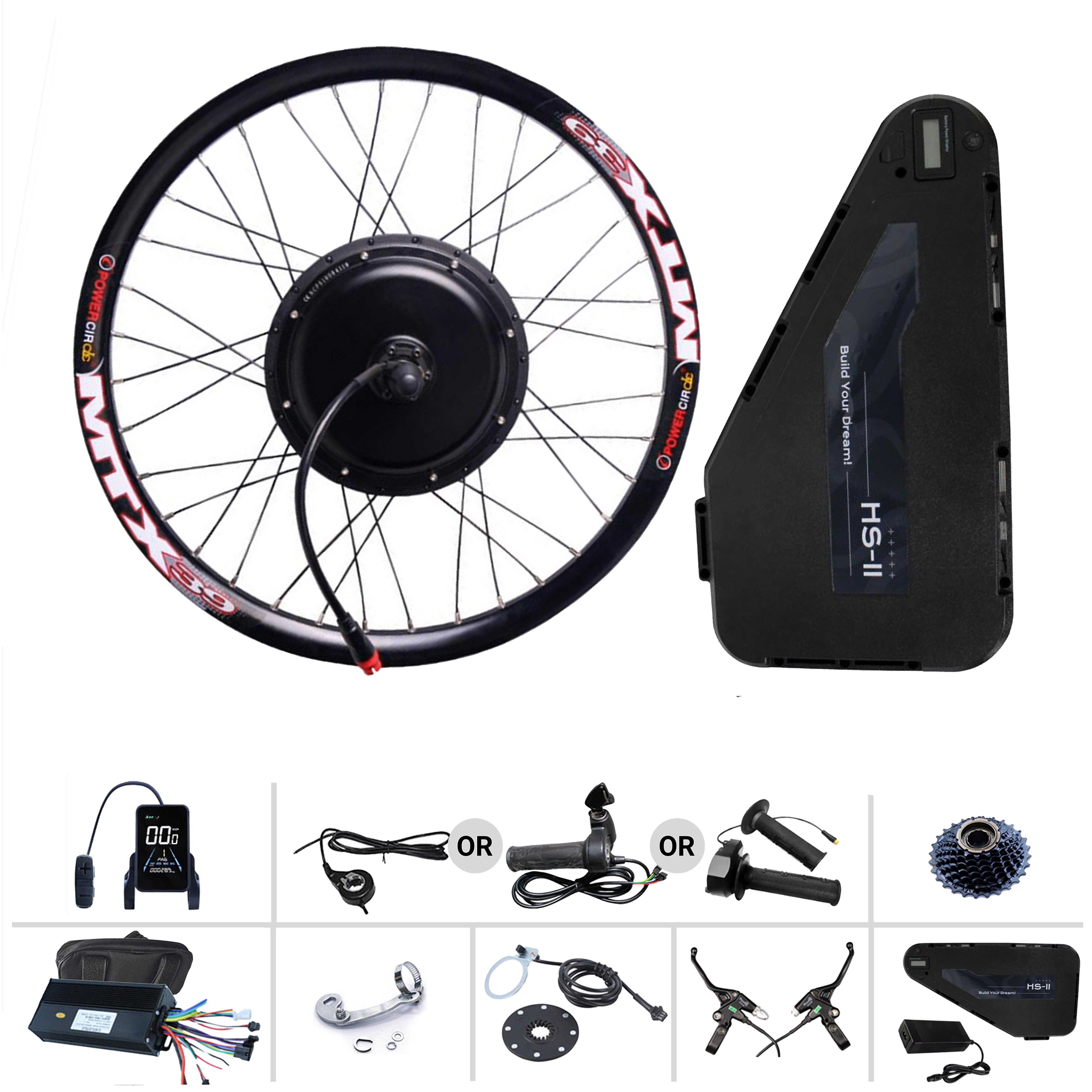 electric bicycle conversion kit 2000w 52V Full Ebike with 30Ah Battery and blazing top speeds Pathfinder High School Texas Rigged 2017 -- Color:Silver Pox