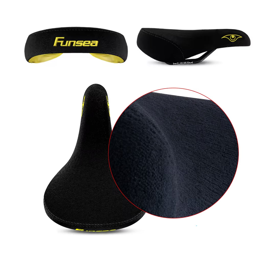 Suede Black Bike Seat