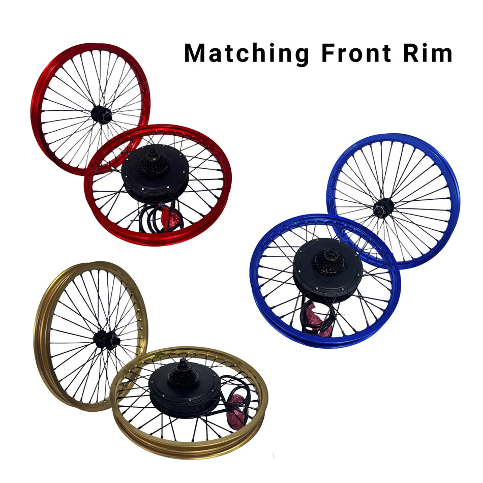 72V 5000W Kit (Coloured Rim) 80A