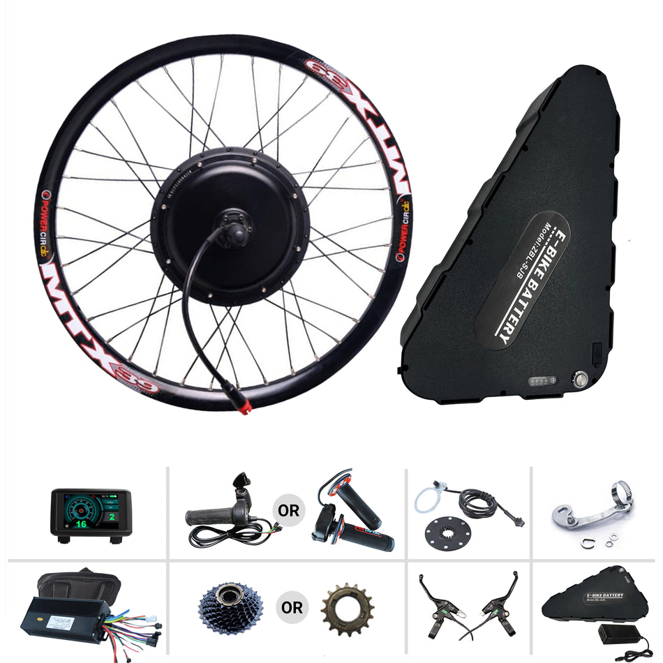 72V 3000W Full E-bike Kit with 20Ah Battery