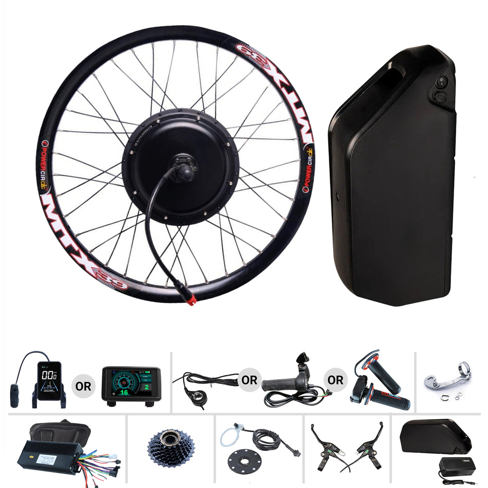 52V 2000W Full E-bike Kit with 25Ah Battery