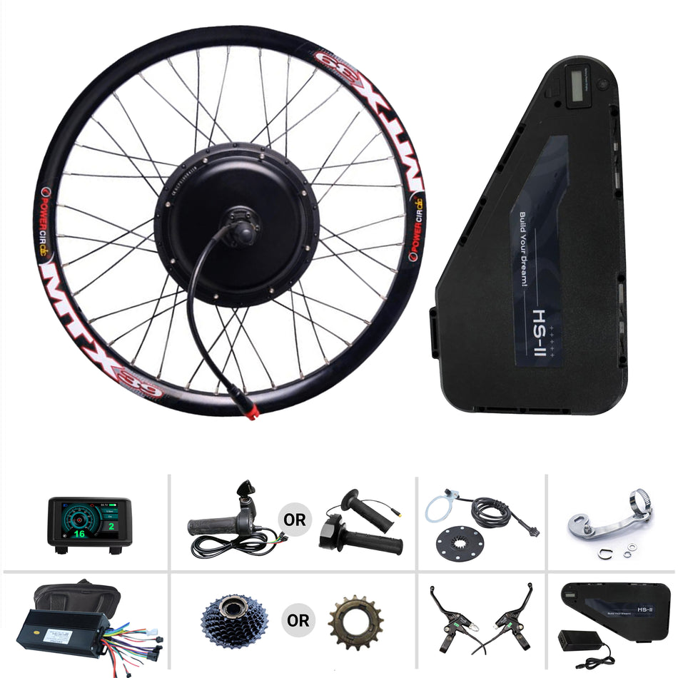 72V 3000W Full Ebike Kit with 20Ah Battery