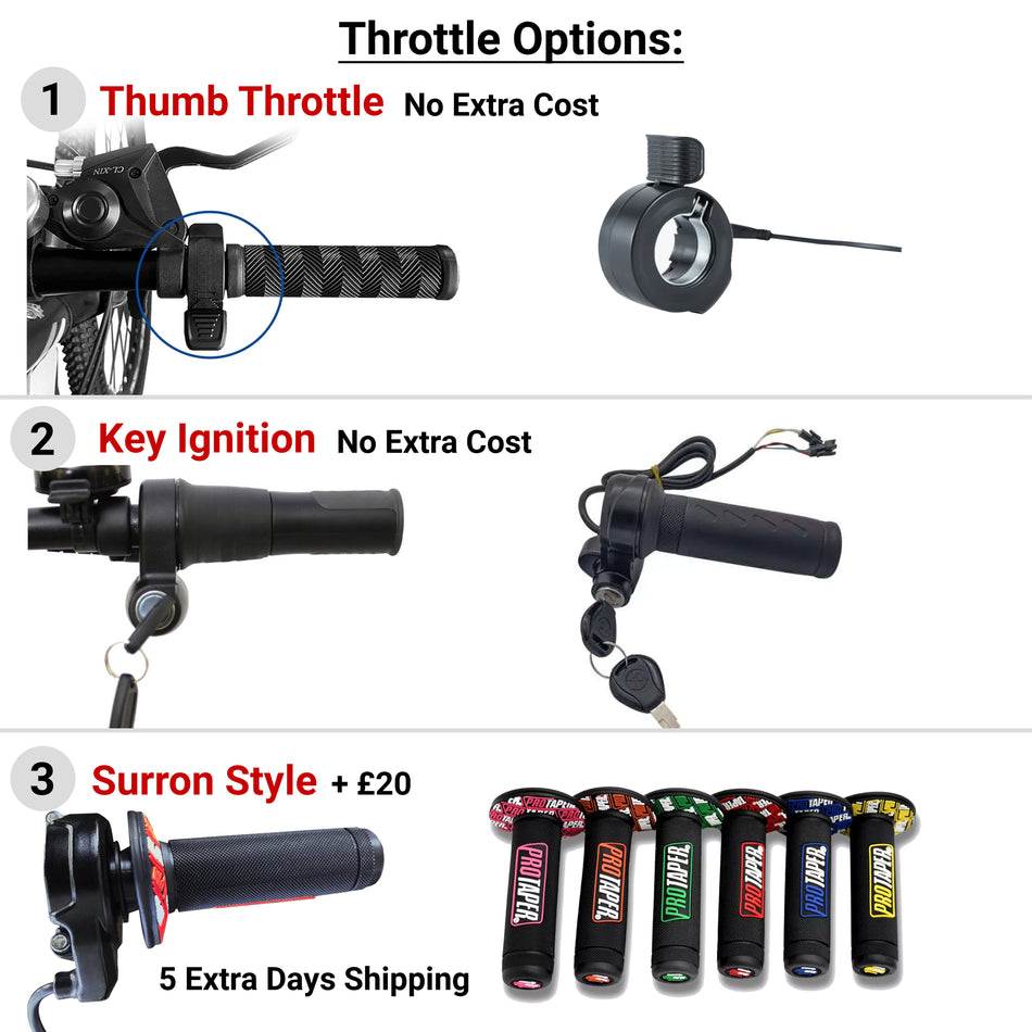 52V 2000W E-bike Conversion Kit with 30Ah Battery